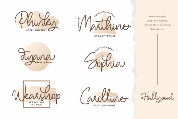 Hallywood Font PNG with transparent background - Preview 2