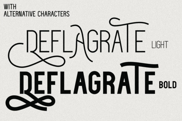 Deflagrate Font - Preview 3