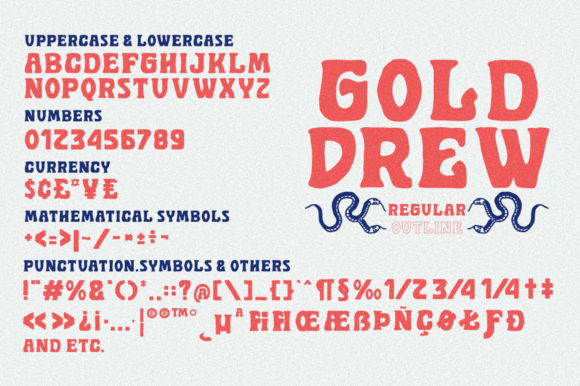 Golddrew Font - Preview 3