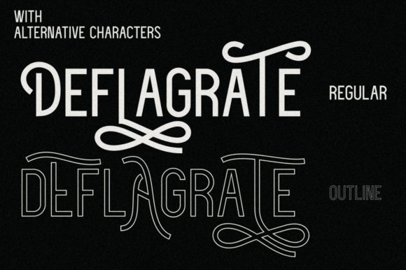 Deflagrate Font - Preview 4