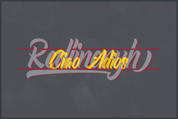 Redlineryh Font PNG with transparent background - Preview 4