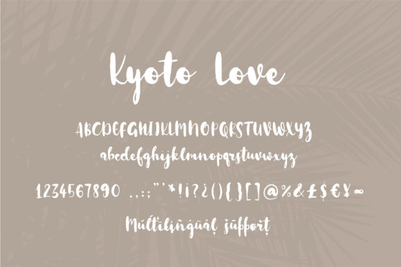 Kyoto Love Font PNG with transparent background - Preview 1