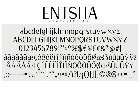 Entsha Font PNG with transparent background - Preview 3