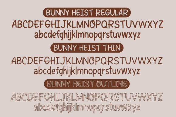 Bunny Heist Font - Preview 1