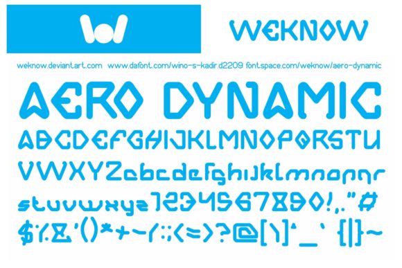 Aero Dynamic Font - Preview 2