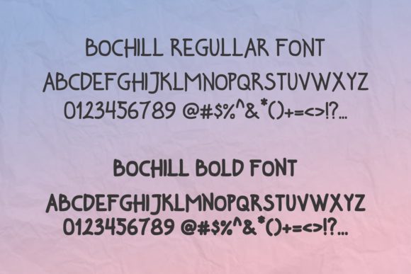 Bochill Font - Preview 1