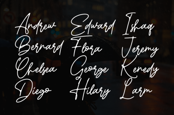 Gatheline Font PNG with transparent background - Preview 1