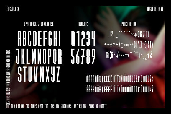 Faceblock Font - Preview 6