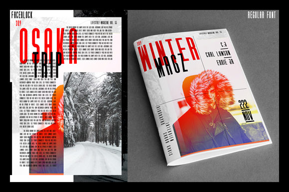 Faceblock Font - Preview 3
