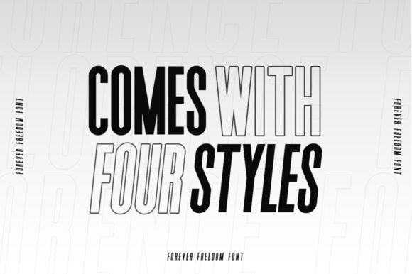 Forever Freedom Font PNG with transparent background - Preview 5