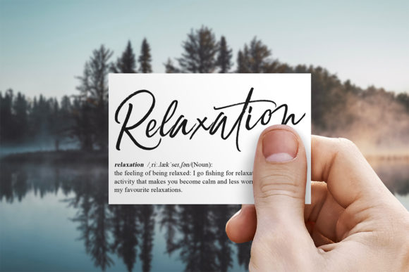 Relaxation Font PNG with transparent background - Preview 2