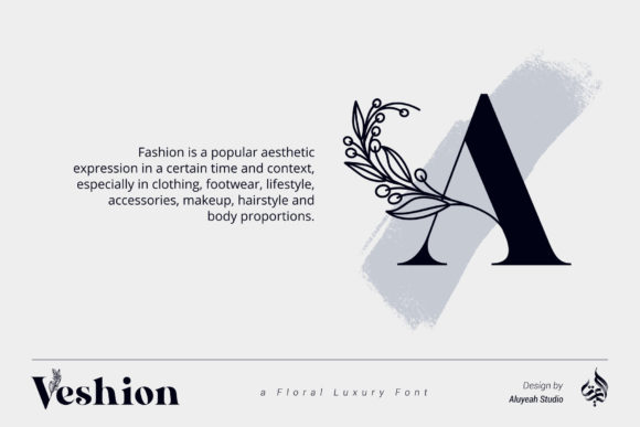 AL Veshion Font PNG with transparent background - Preview 1