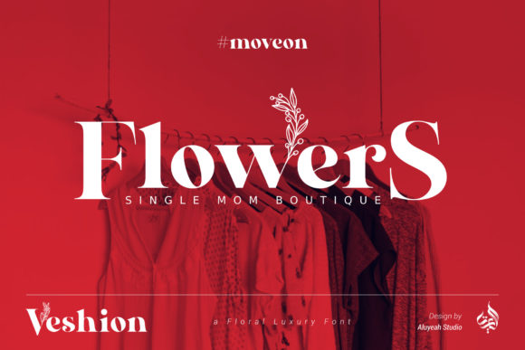 AL Veshion Font PNG with transparent background - Preview 2
