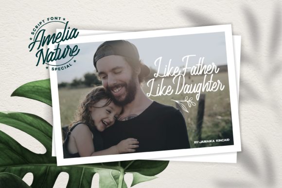 Amelia Nature Font - Preview 1