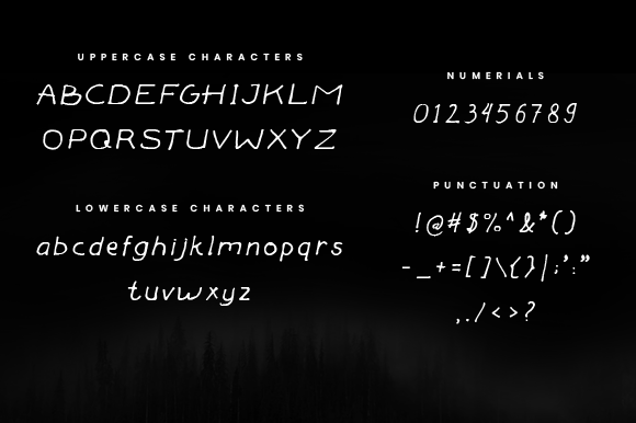 Forestia Handed Font - Preview 1