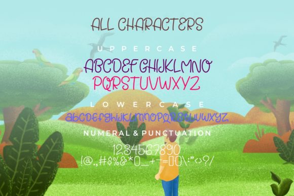 Honey Berry Font PNG with transparent background - Preview 6