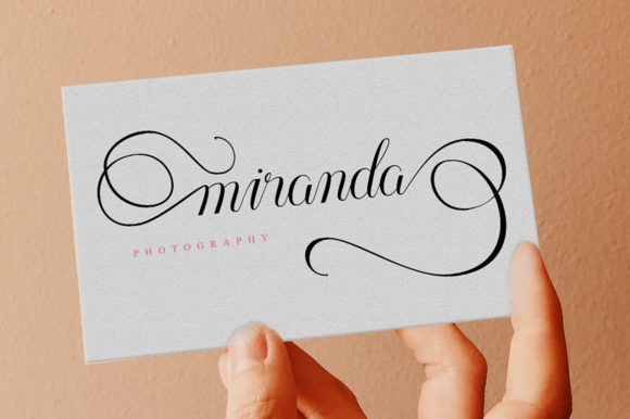 Minda Script Font PNG with transparent background - Preview 2