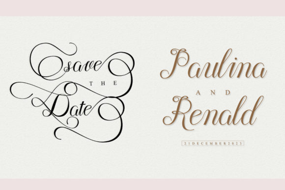Minda Script Font PNG with transparent background - Preview 3