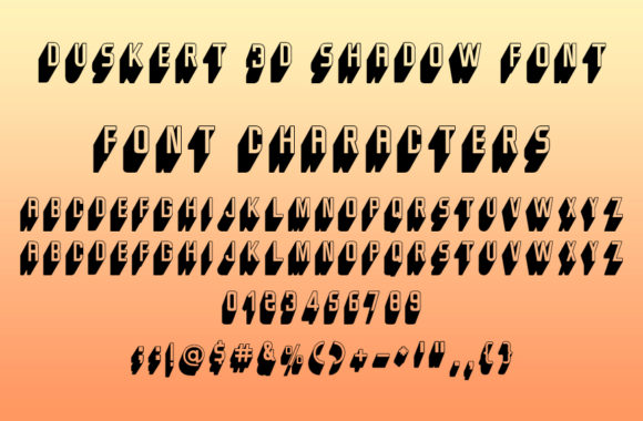 DuskerT Font - Preview 1