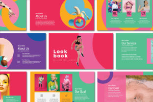 Preview of LookBook Pastel Powerpoint fashion presentation template