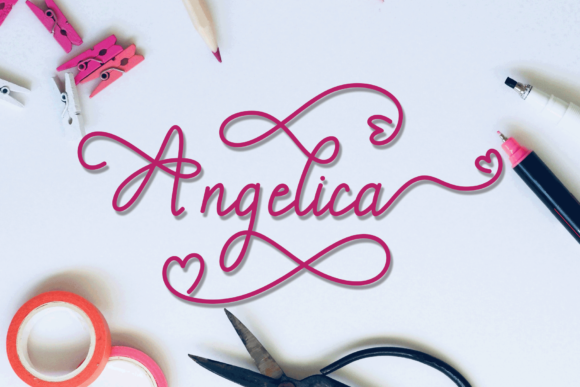 Angelica Font - Preview 1