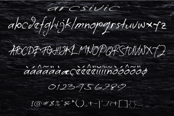 Arcsivic Font - Preview 3