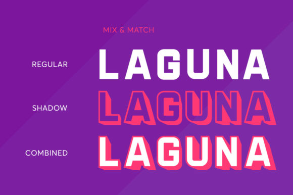 Laguna Duo Font PNG with transparent background - Preview 2