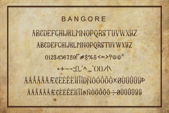 Bangore Font - Preview 4