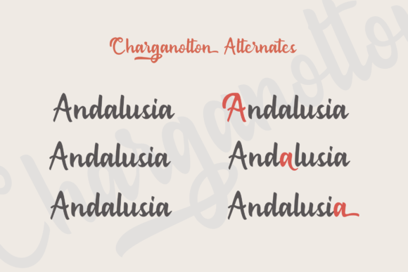 Charganolton Font PNG with transparent background - Preview 1