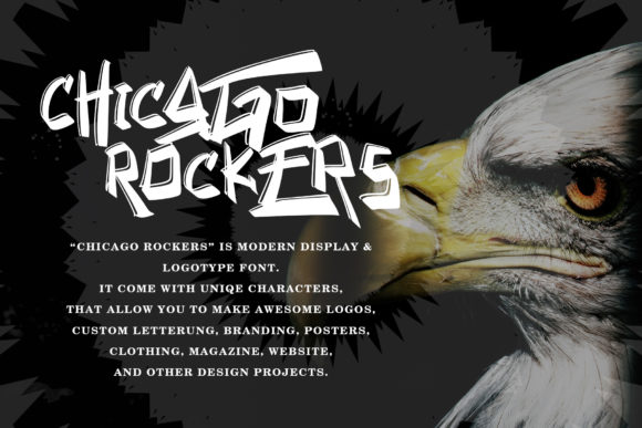 Chicago Rockers Font PNG with transparent background - Preview 1