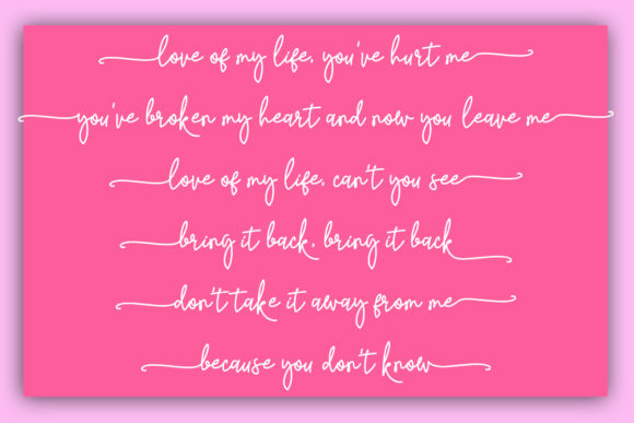 Giving Script Font - Preview 3