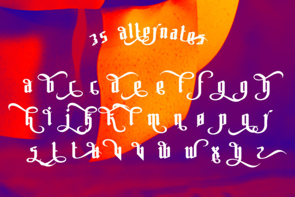 Phagoth Font PNG with transparent background - Preview 3