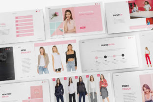 Preview of Tullsta Lookbook Powerpoint Template fashion presentation template