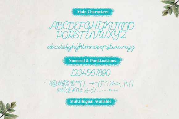 Ancient Flower Font - Preview 6