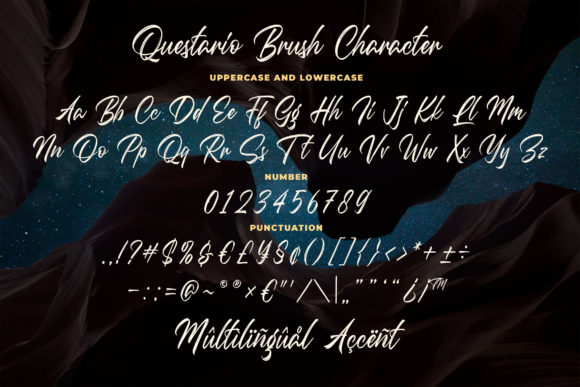 Questario Font PNG with transparent background - Preview 4