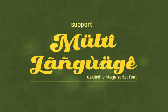 Oaklash Font PNG with transparent background - Preview 4