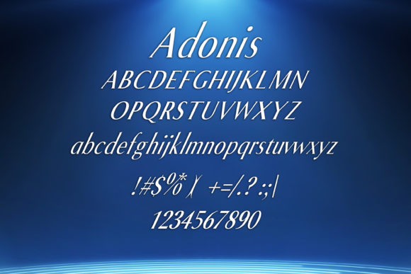 Adonis Font - Preview 1