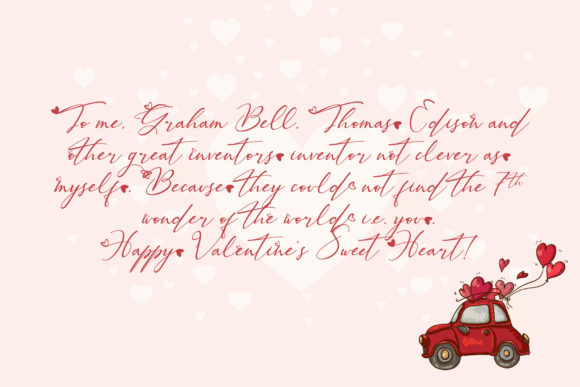 Beautiful Kisses Font - Preview 1