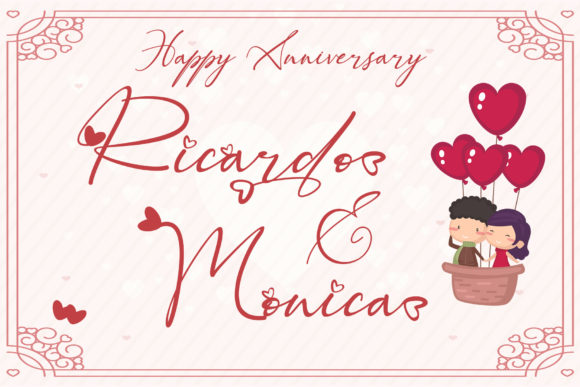 Beautiful Kisses Font - Preview 3