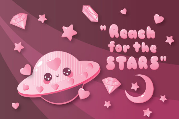 Cheery Pink Dreams Font - Preview 2