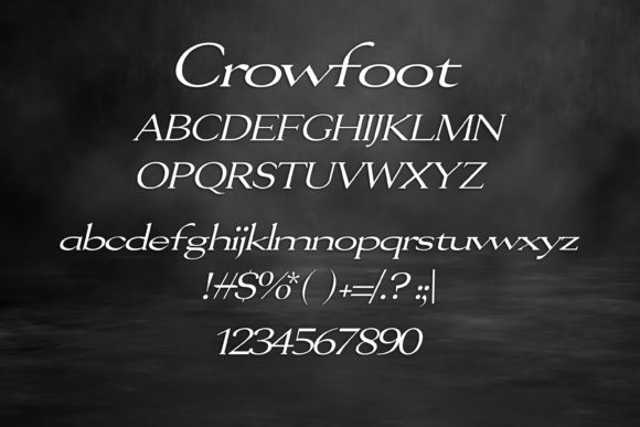 Crowfoot Font - Preview 1