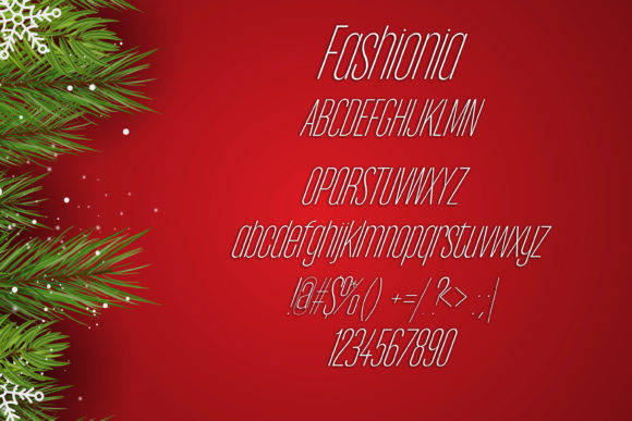 Fashionia Font - Preview 1