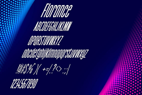 Florance Font PNG with transparent background - Preview 1