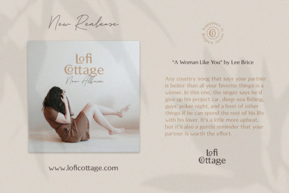 Lofi Cottage Font PNG with transparent background - Preview 4