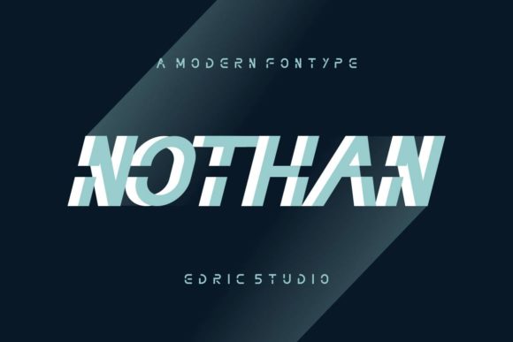 Nothan Font PNG with transparent background - Preview 1