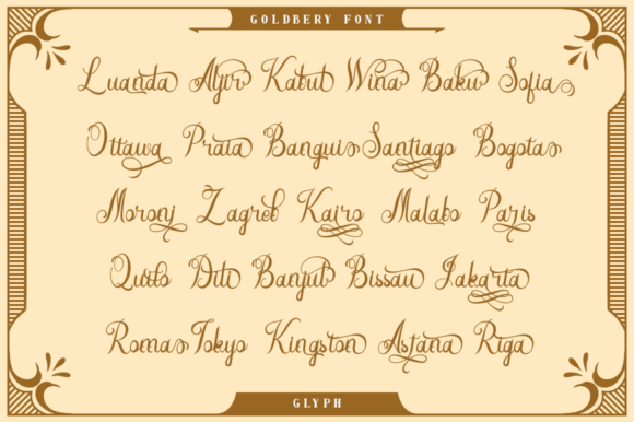 Goldbery Font - Preview 4