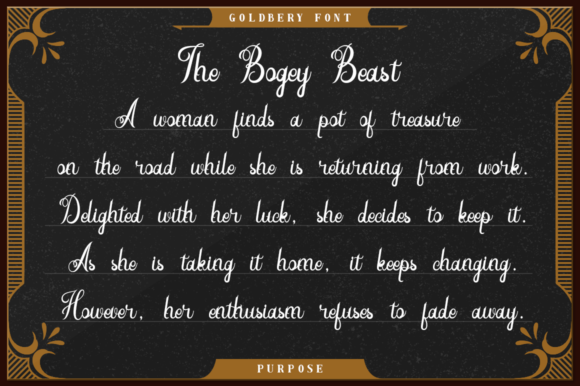 Goldbery Font - Preview 5