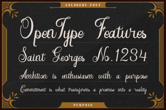 Goldbery Font - Preview 6