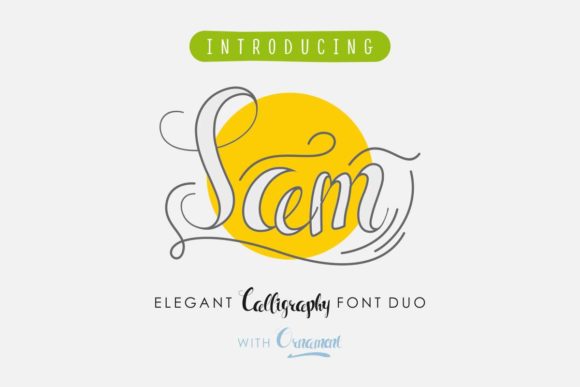 Sam Font PNG with transparent background - Preview 1