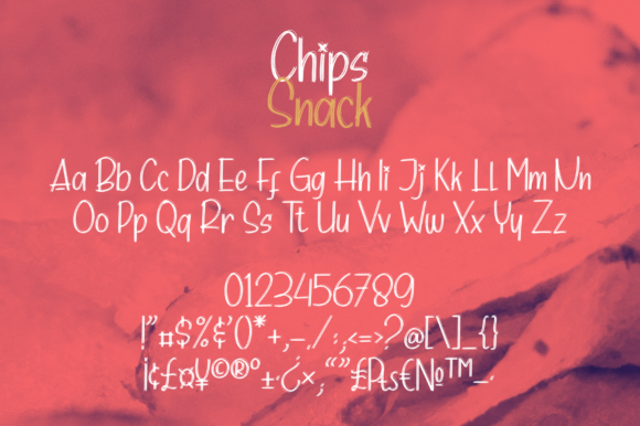 Chips Snack Font - Preview 5